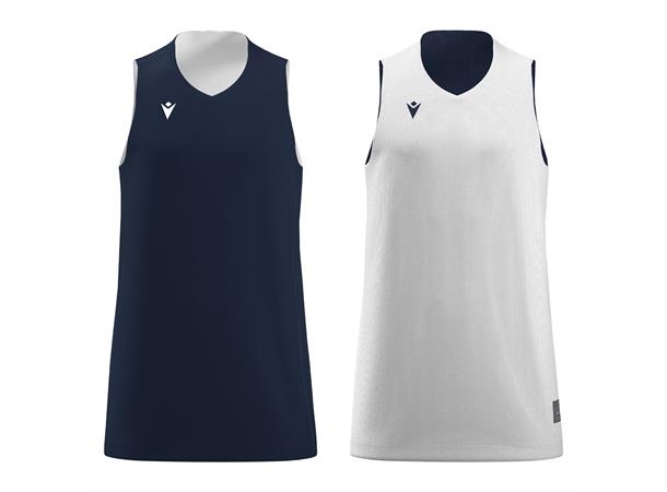 Idaho Reversible Shirt NAV/WHT S Vendbar teknisk basketdrakt - Unisex 